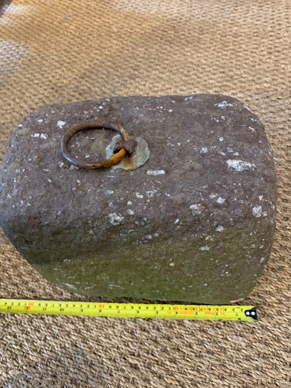 Antique tethering block  View IV