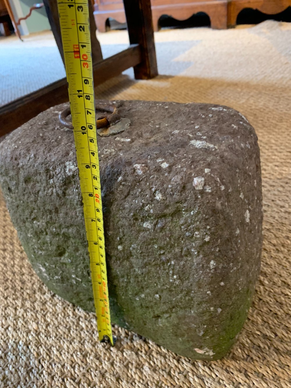 Antique tethering block  View VI