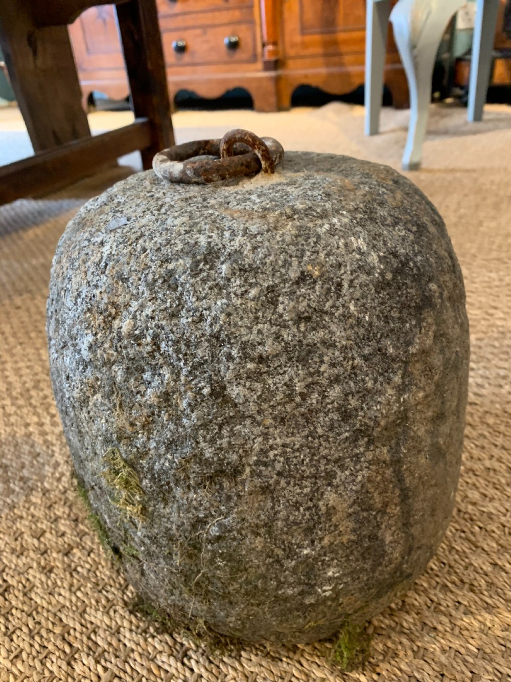 Antique Granite tethering block  View III