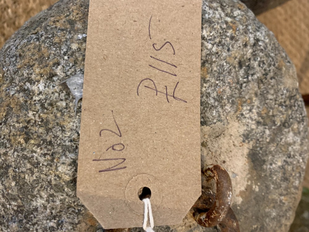 Antique Granite tethering block  View IV