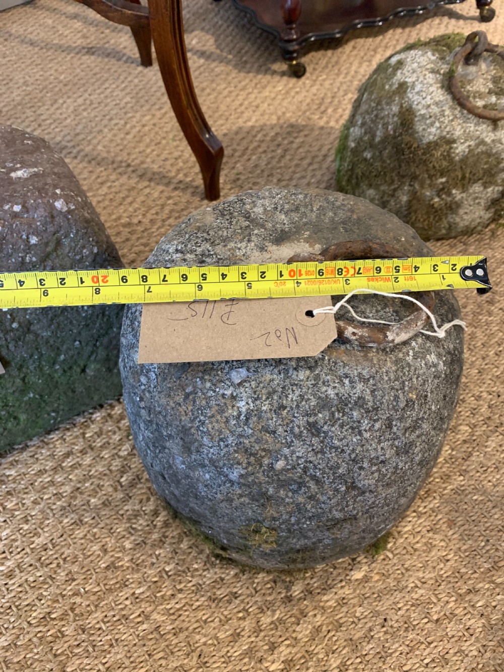 Antique Granite tethering block  View VI