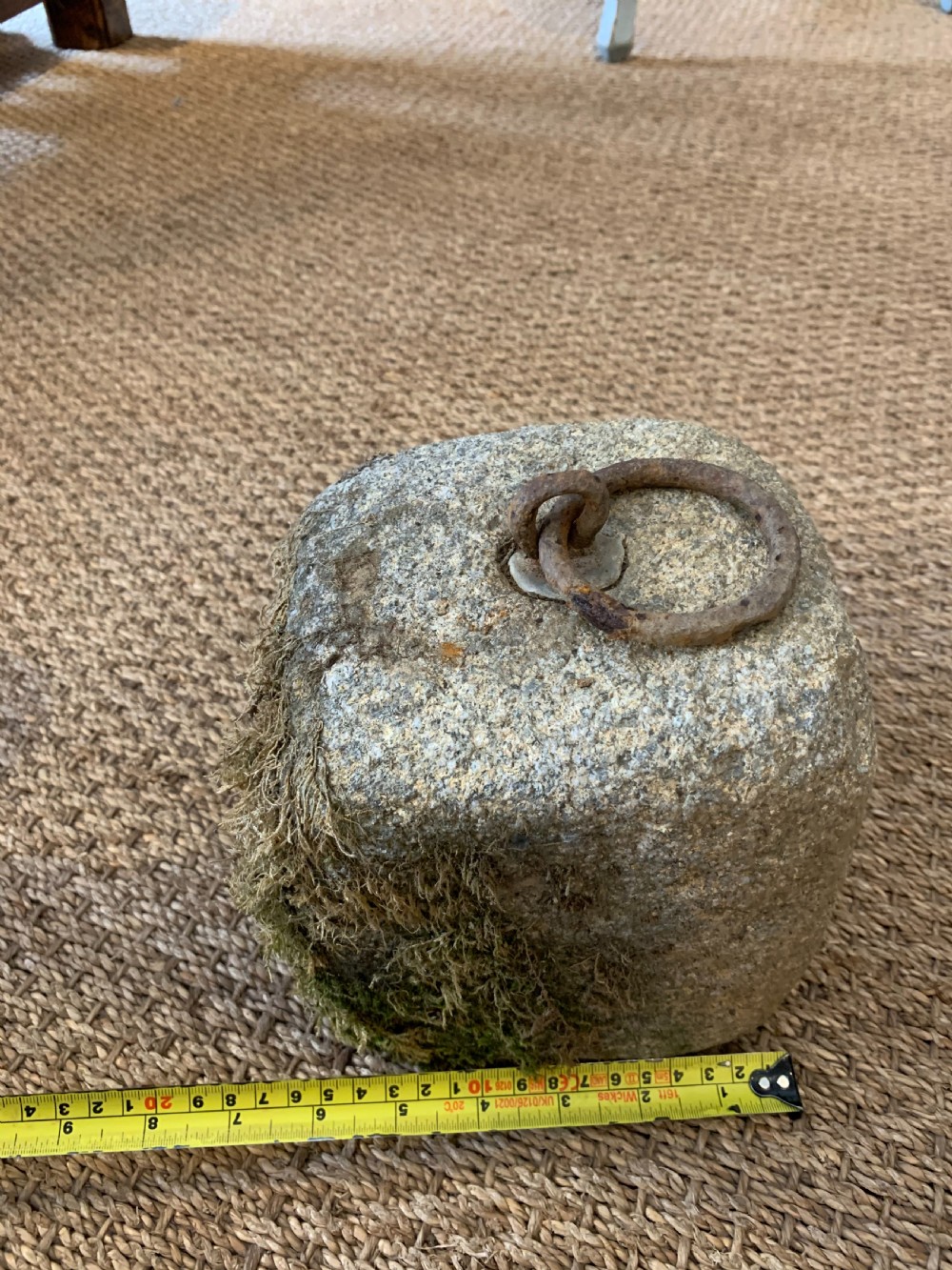 Antique granite tethering block  View IV