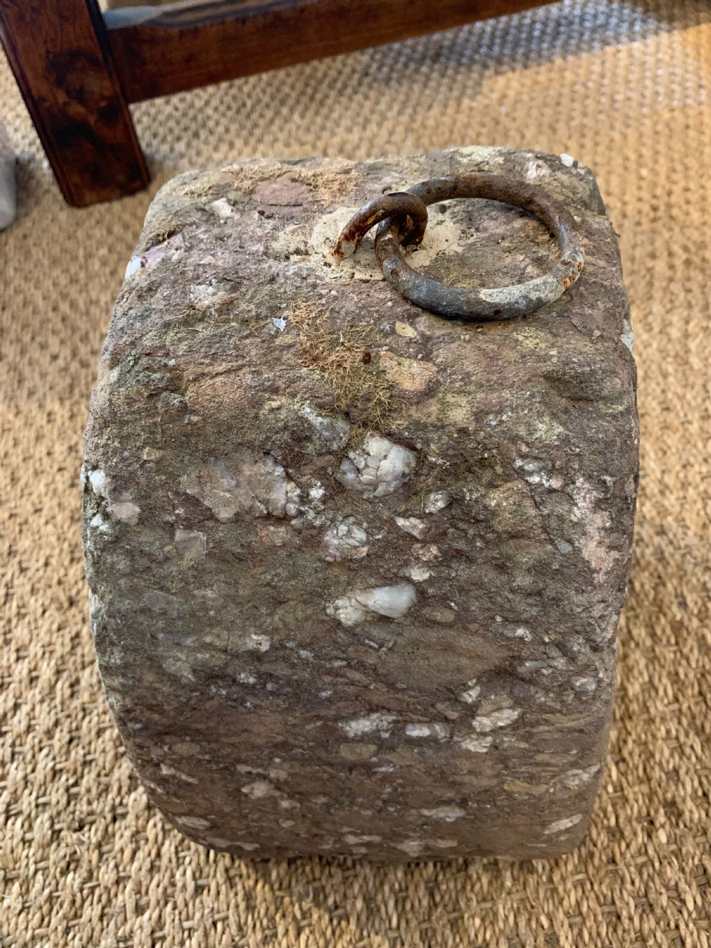 Antique tethering block  View III