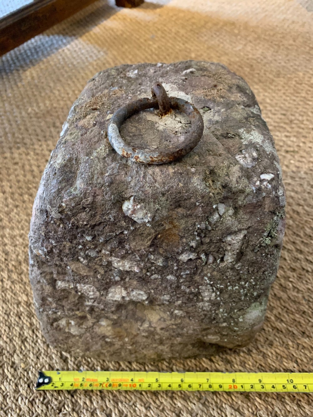 Antique tethering block  View V