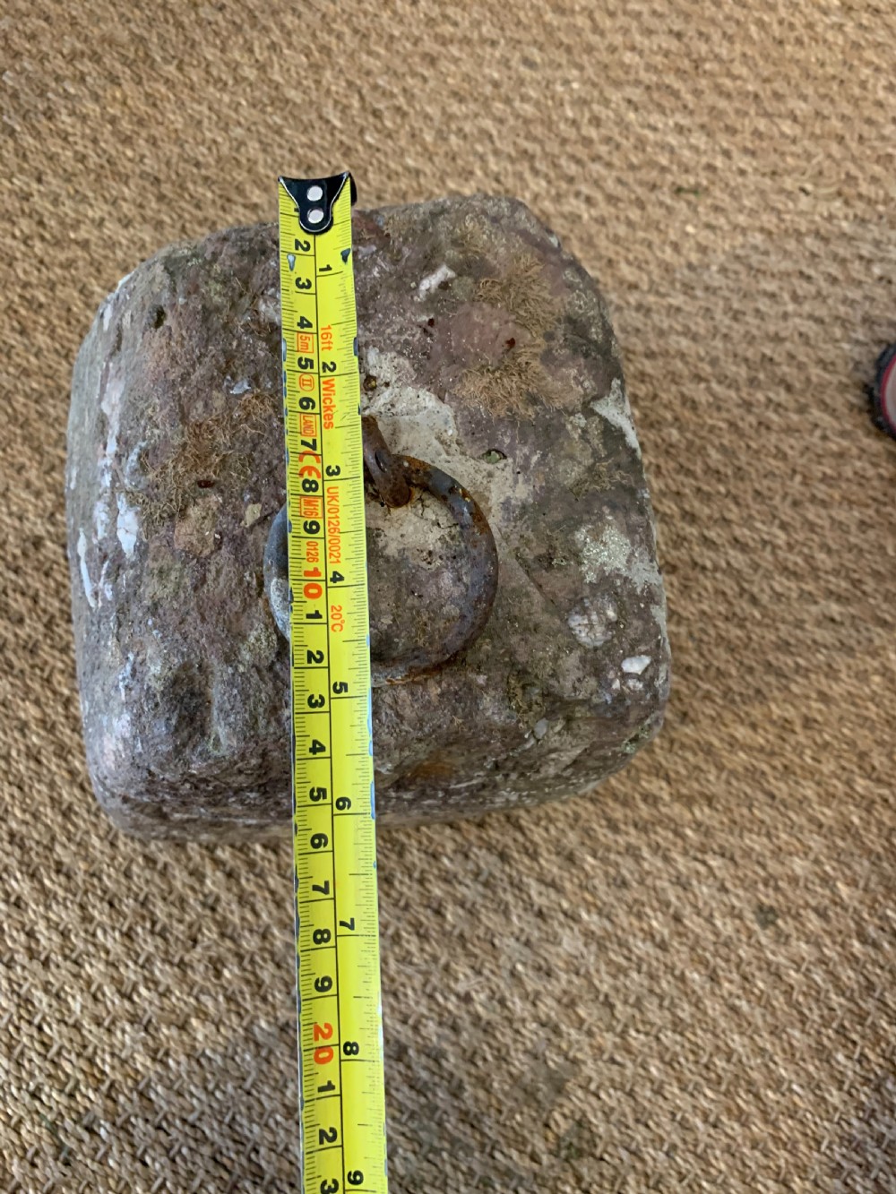 Antique tethering block  View VI