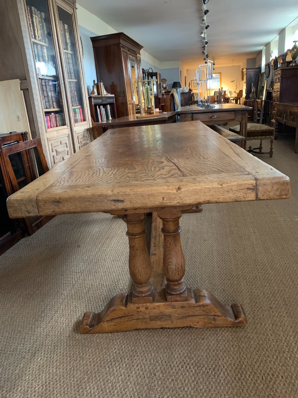 Oak refectory table  View III