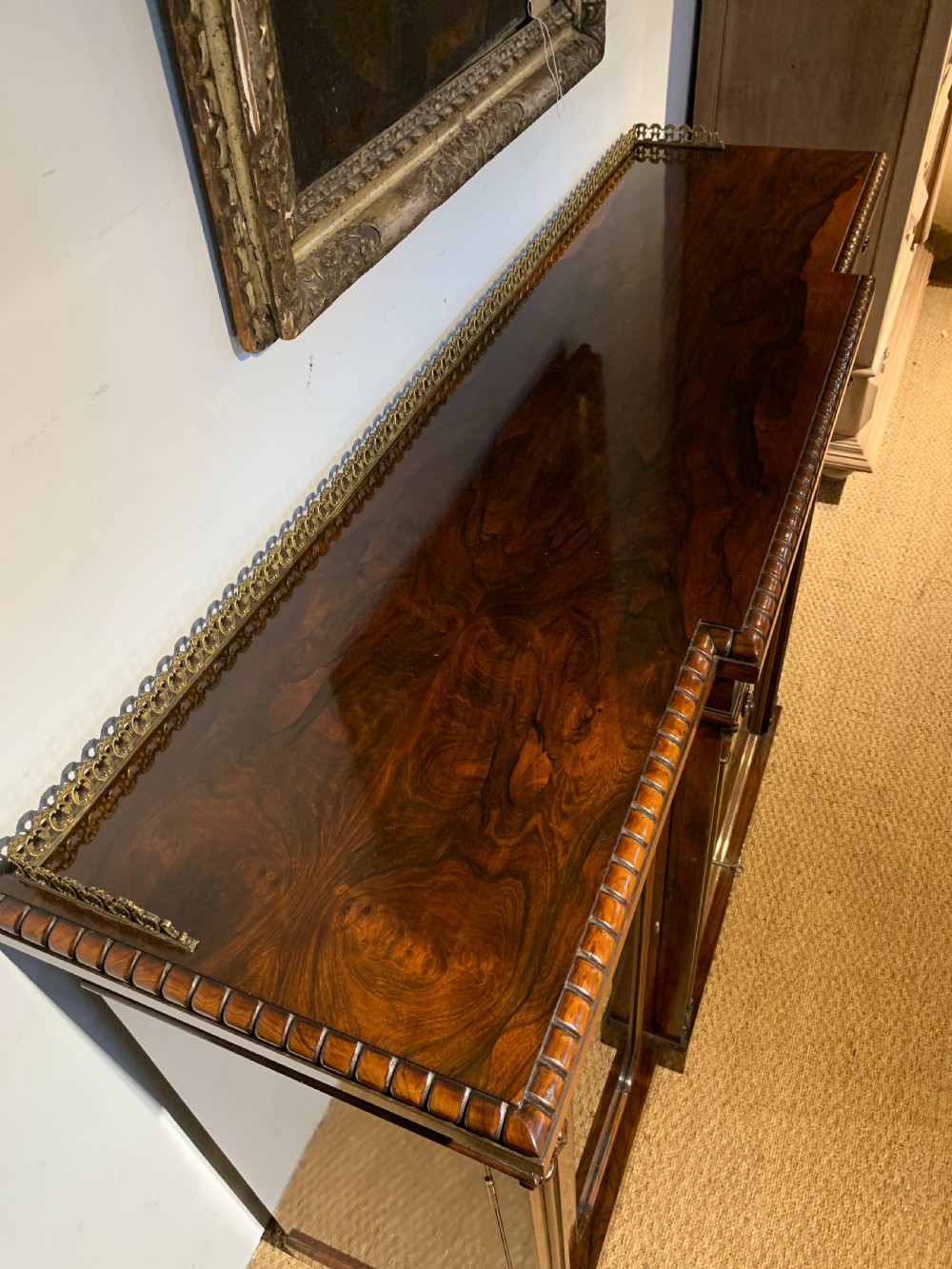 Rosewood breakfront bookcase  View XV