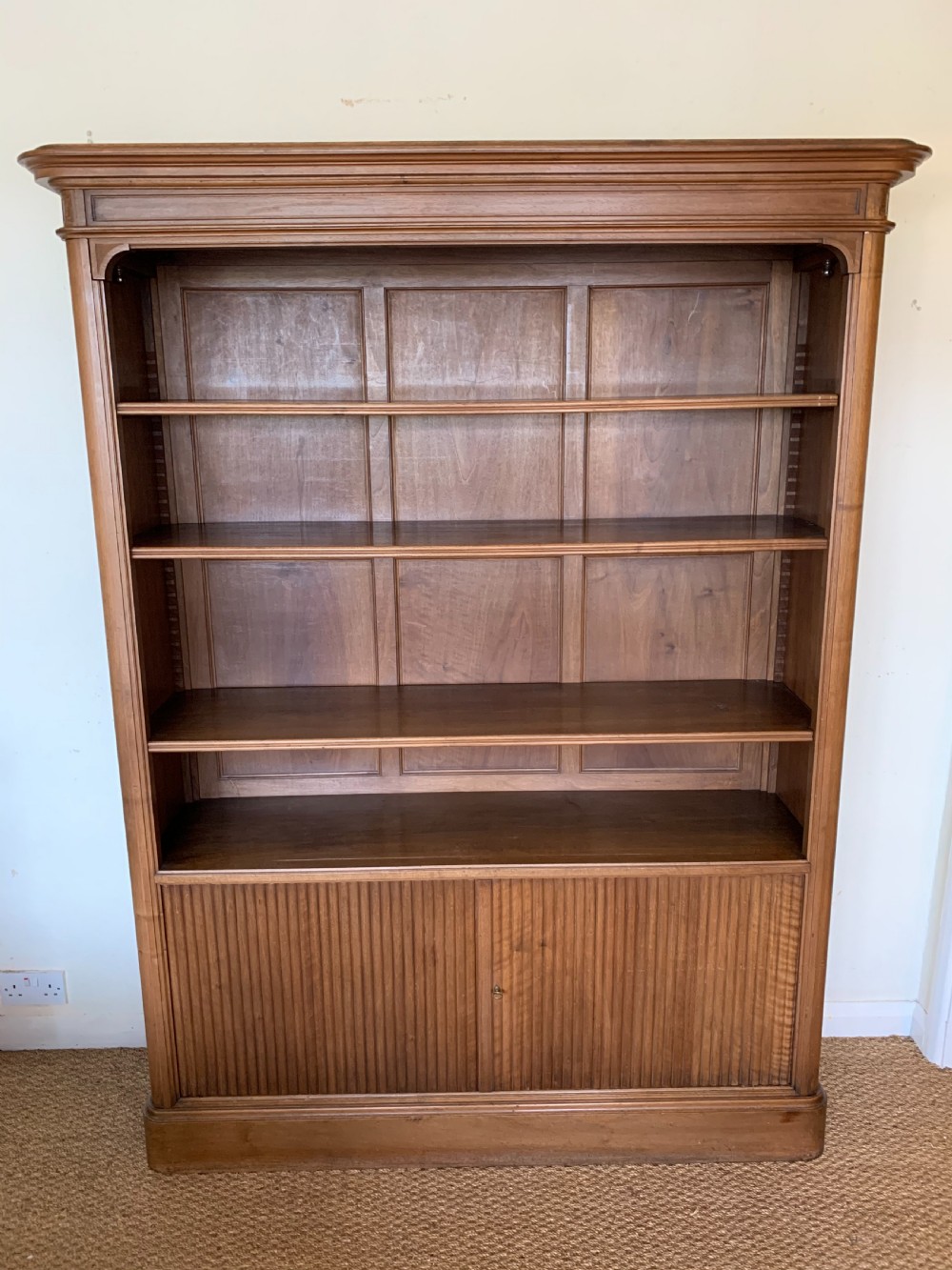 Walnut bookcase 