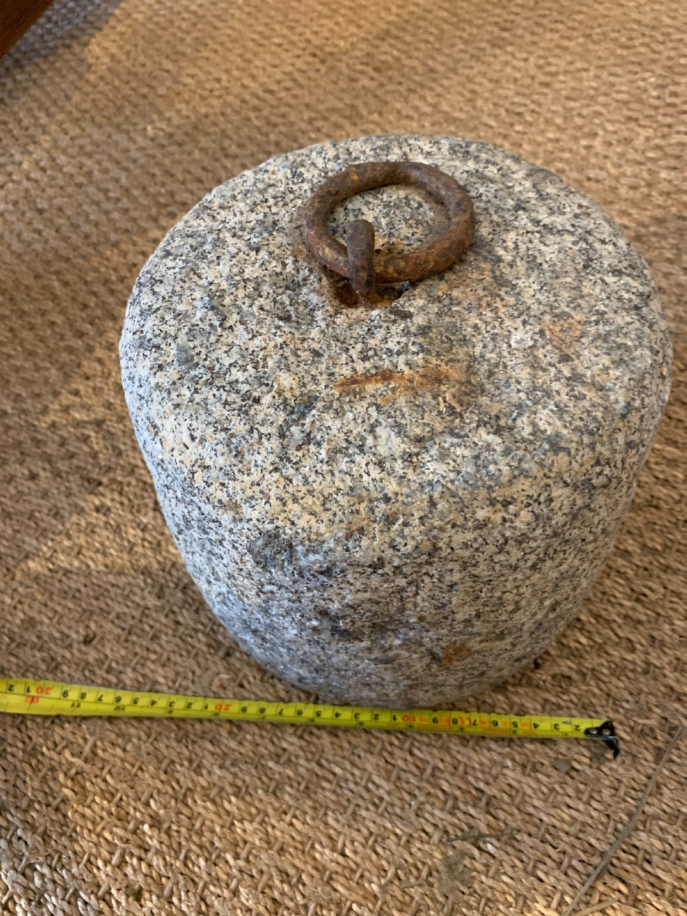 Antique granite tethering block  View IV