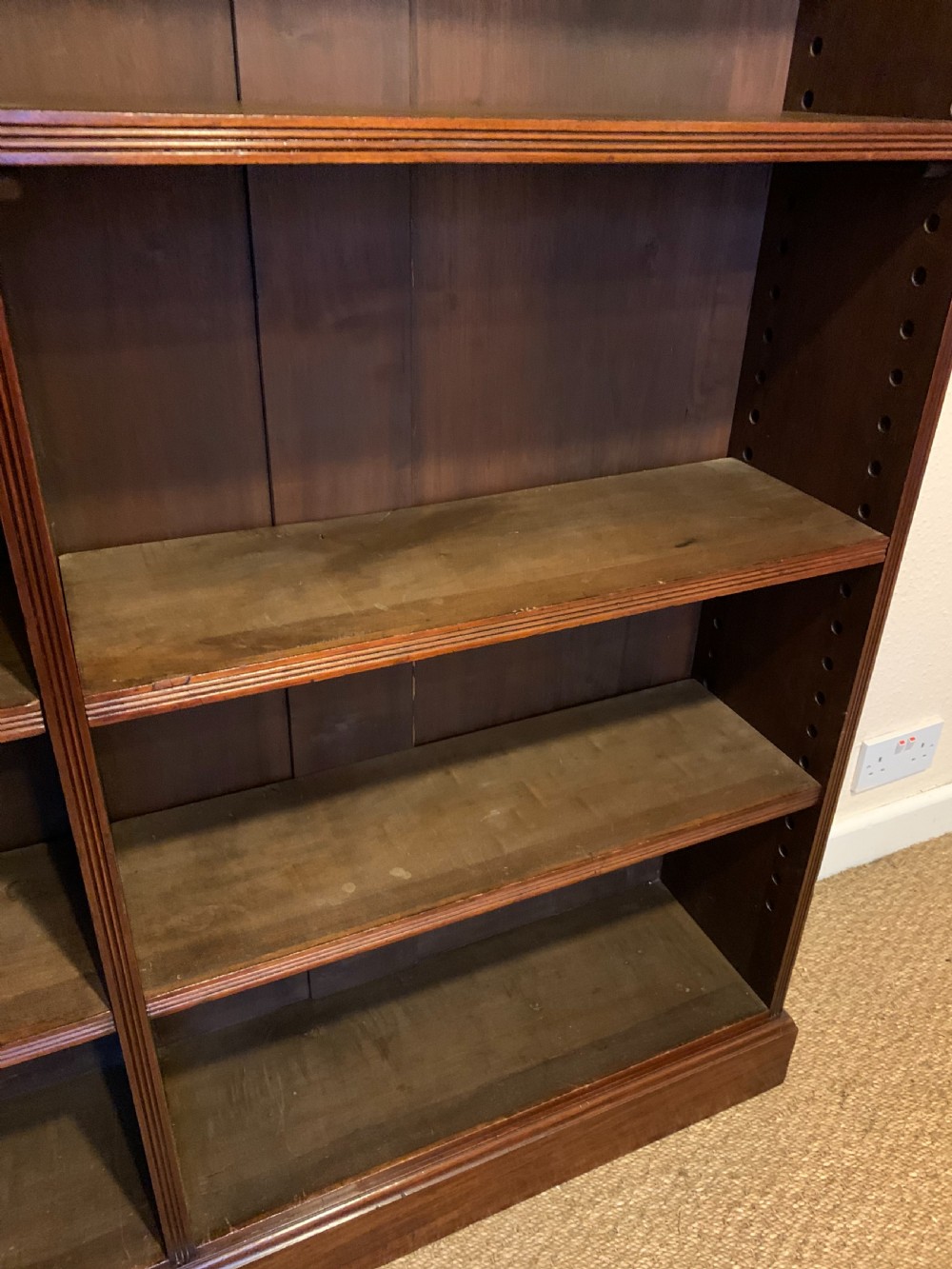 Mahogany open bookcase  View IV