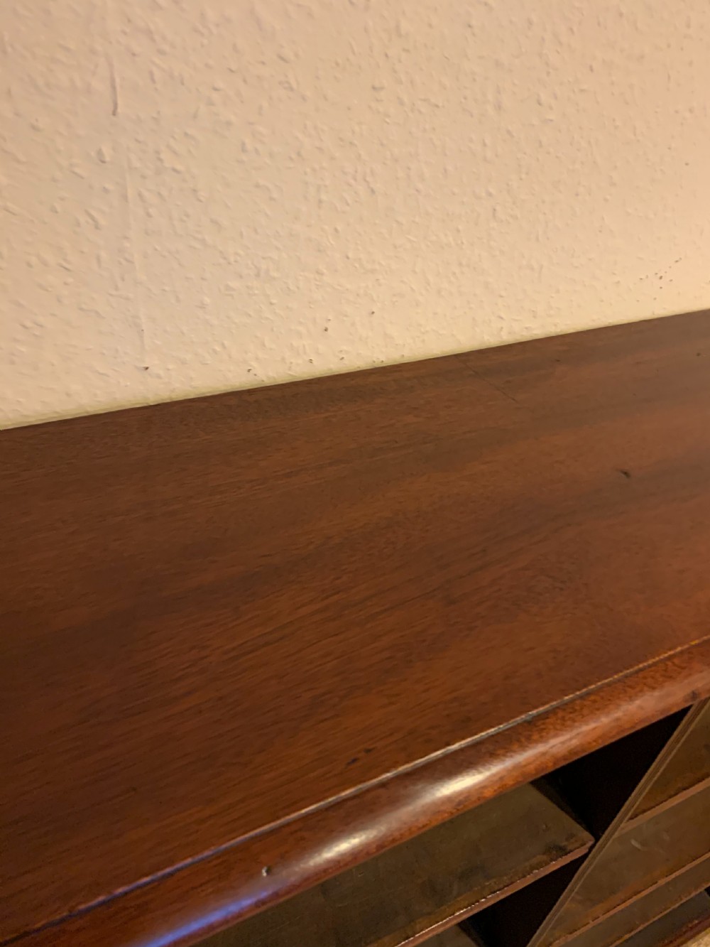 Mahogany open bookcase  View VI