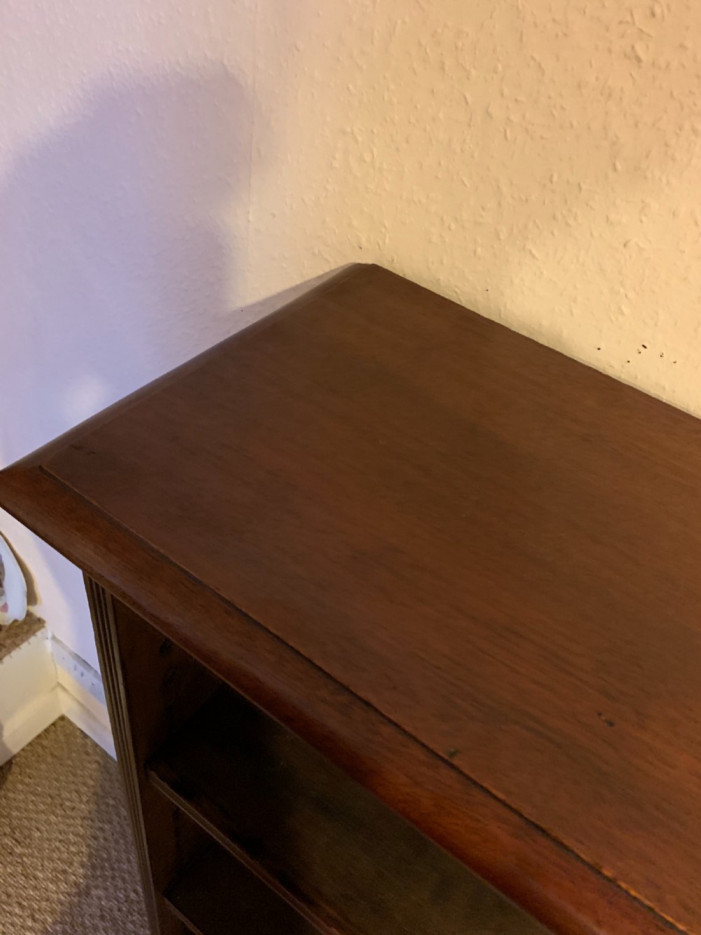 Mahogany open bookcase  View VIII