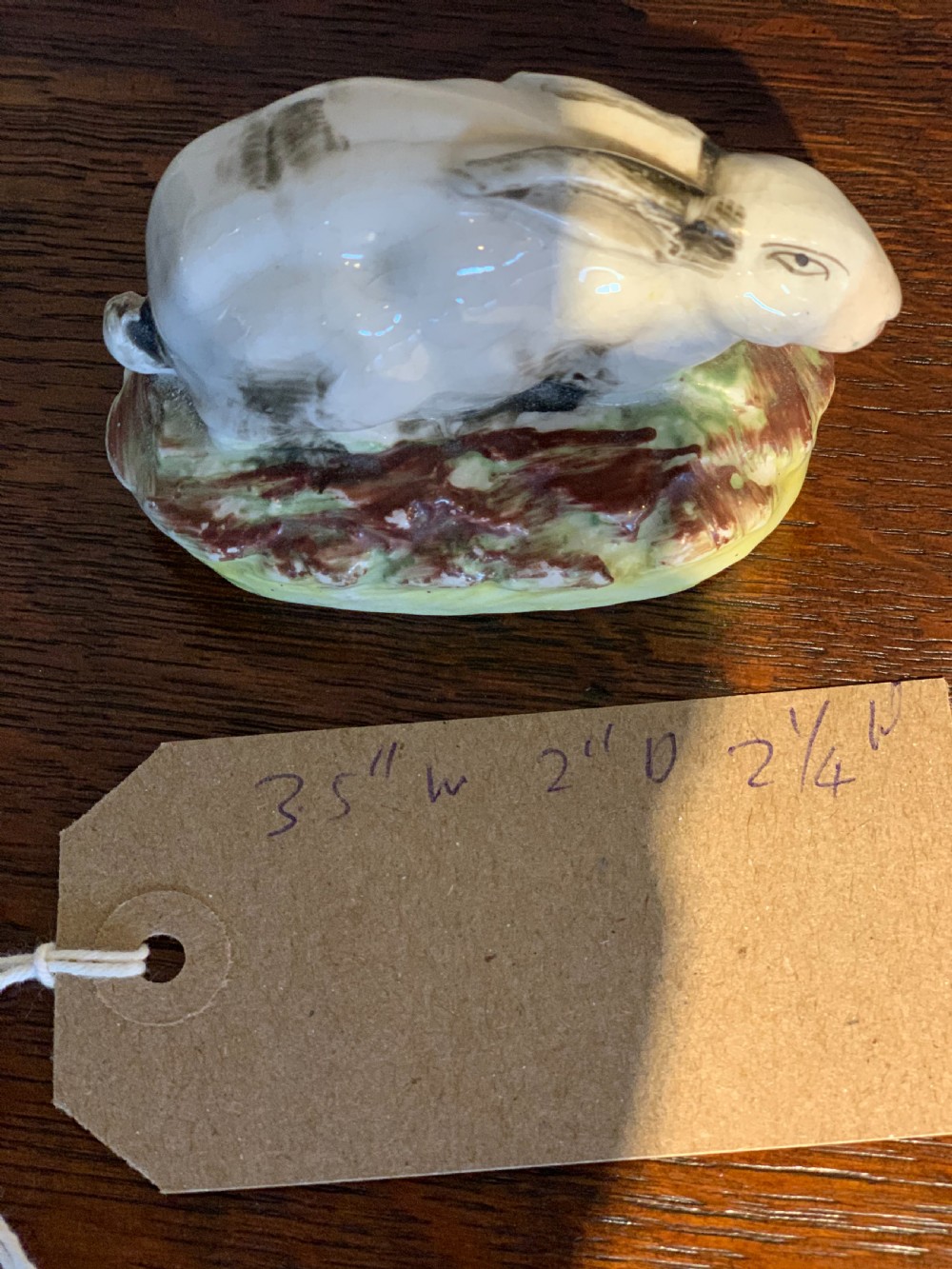 Antique miniature Staffordshire figure of a rabbit   View VI