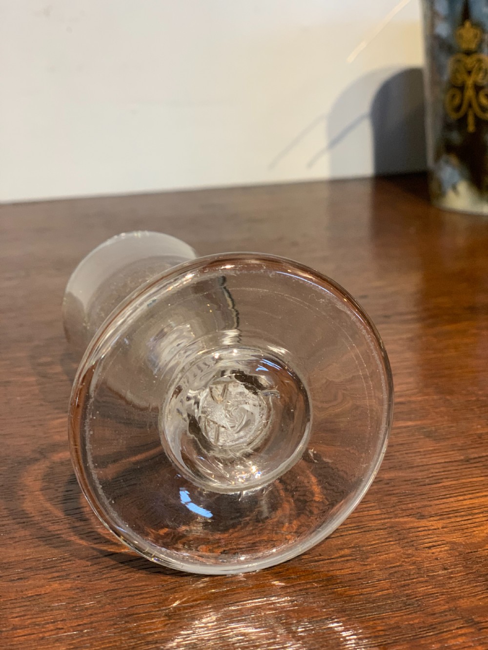 Antique double air twist glass  View III