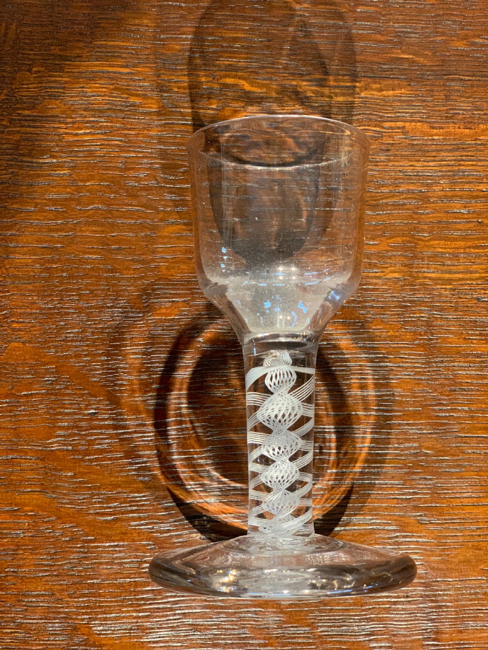 Antique double air twist glass  View IV