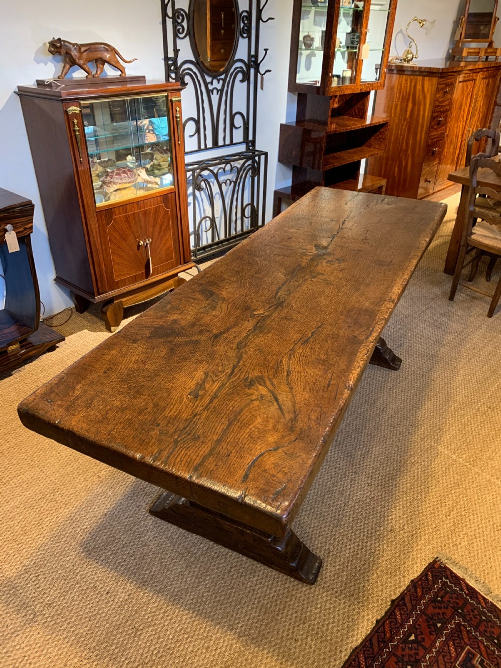 Oak refectory table 