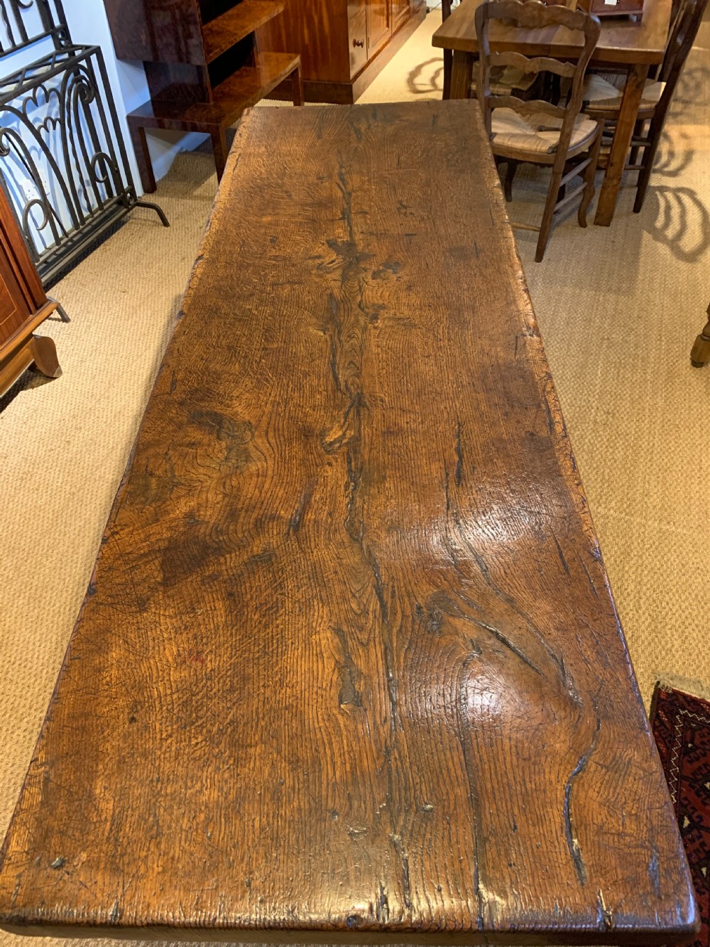 Oak refectory table  View II
