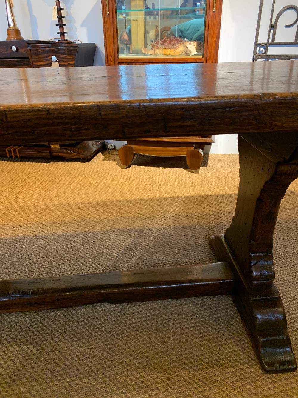 Oak refectory table  View V
