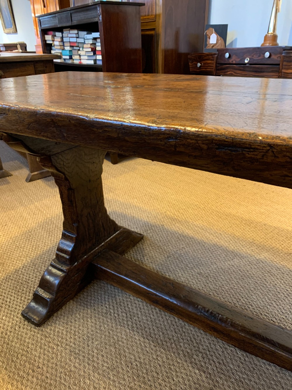 Oak refectory table  View VI