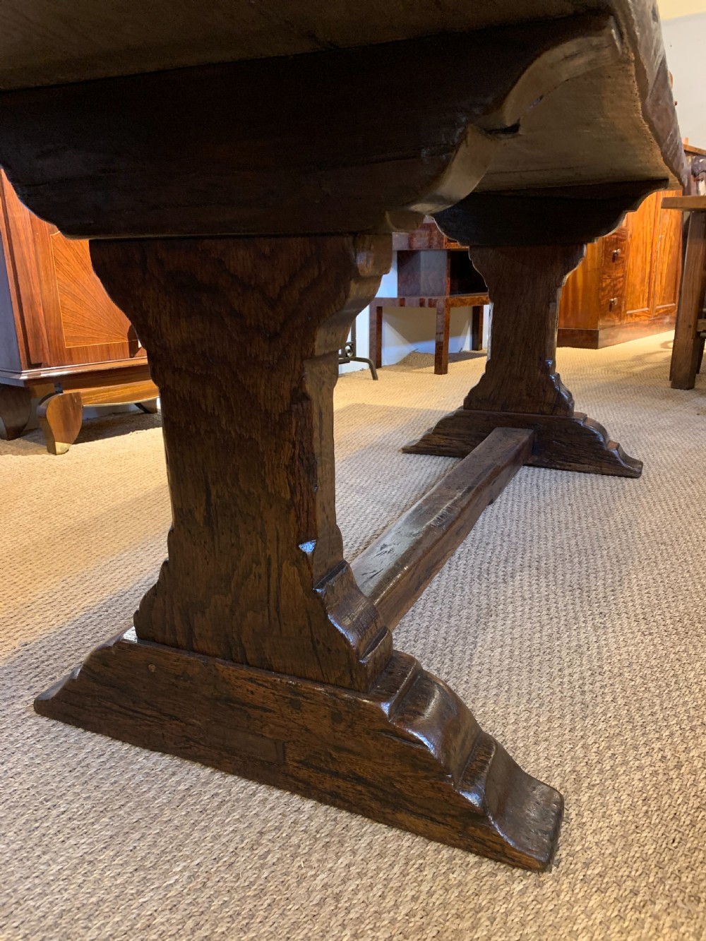 Oak refectory table  View IX