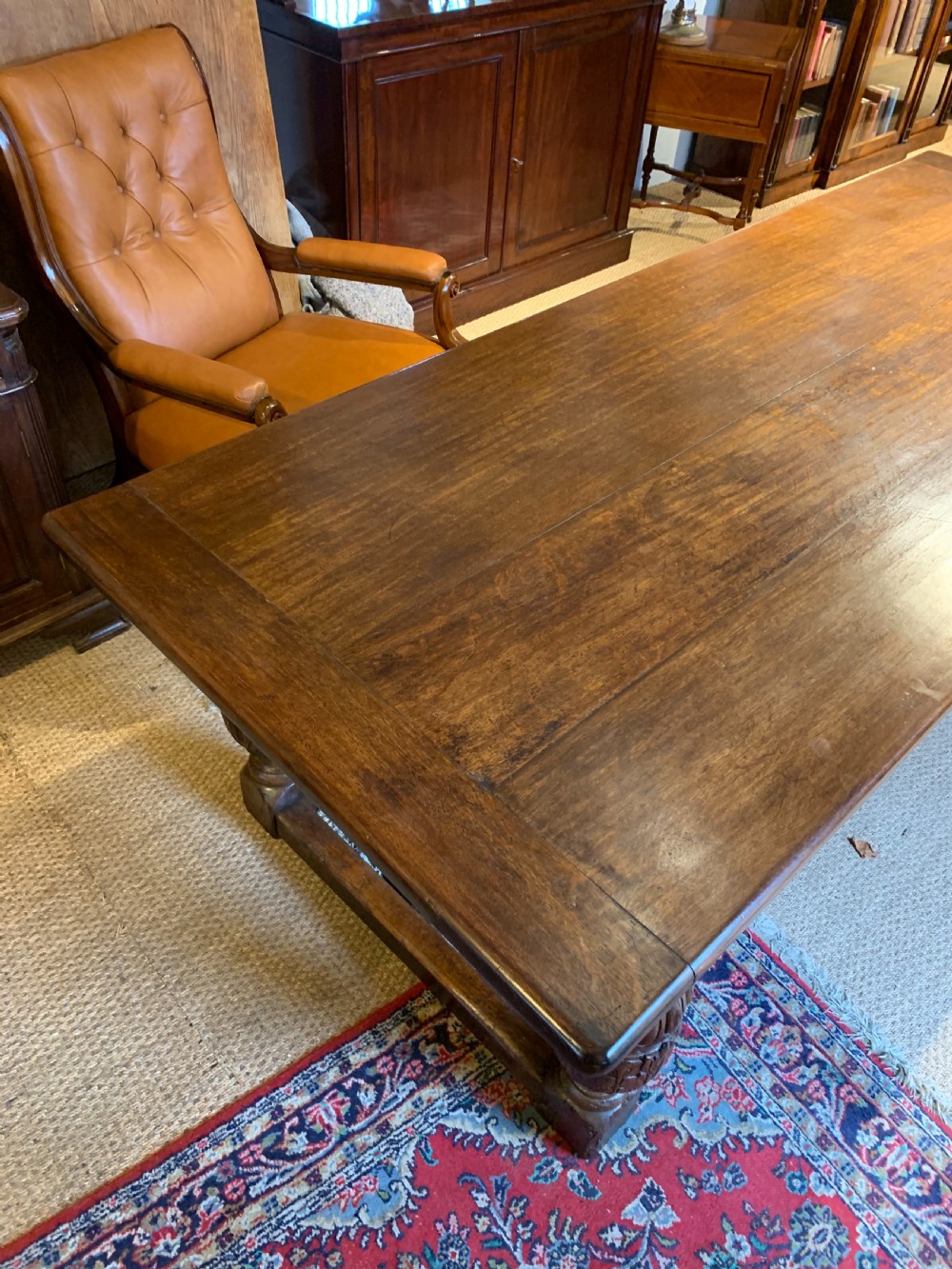 Oak refectory table  View VIII