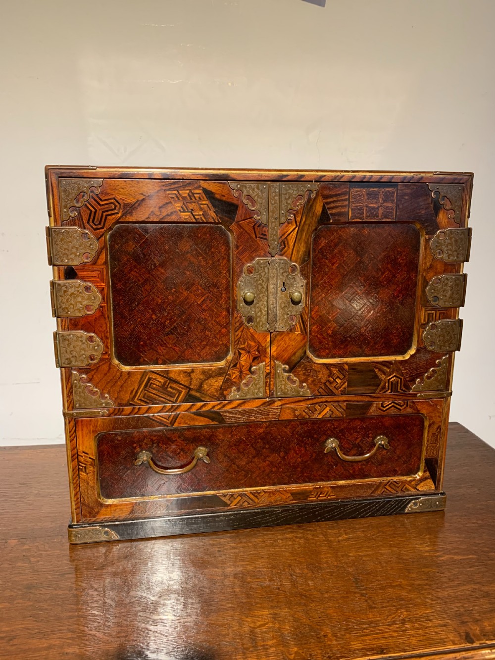 Late 19th century Oriental table cabinet 