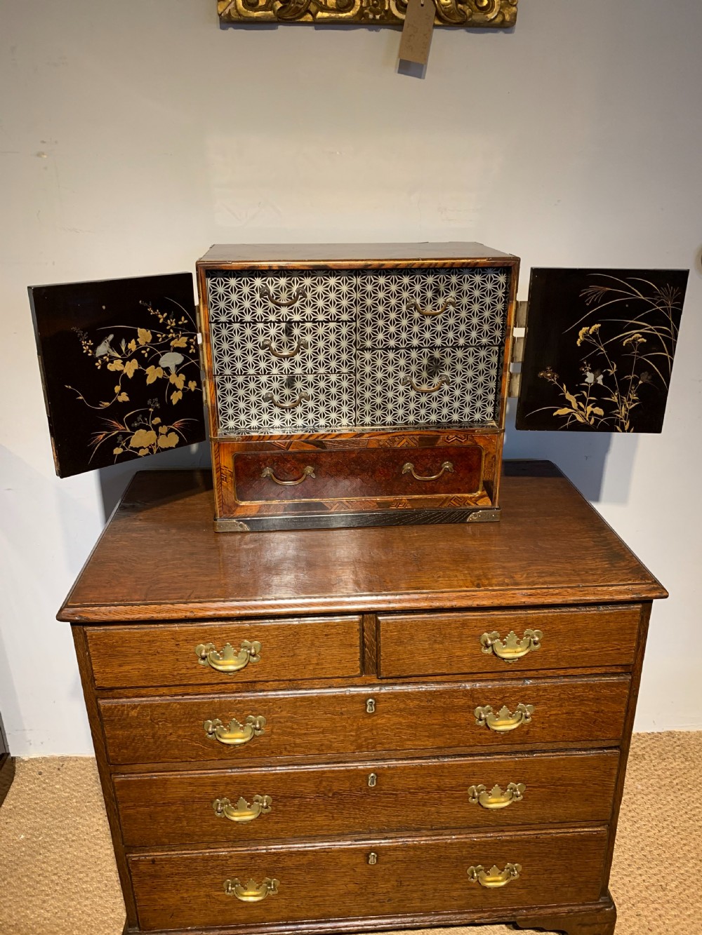 Late 19th century Oriental table cabinet  View VI