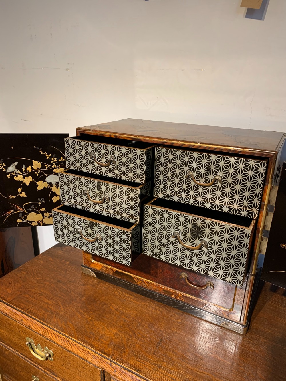 Late 19th century Oriental table cabinet  View IX