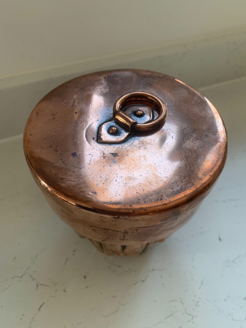 Victorian copper jelly mould  View II