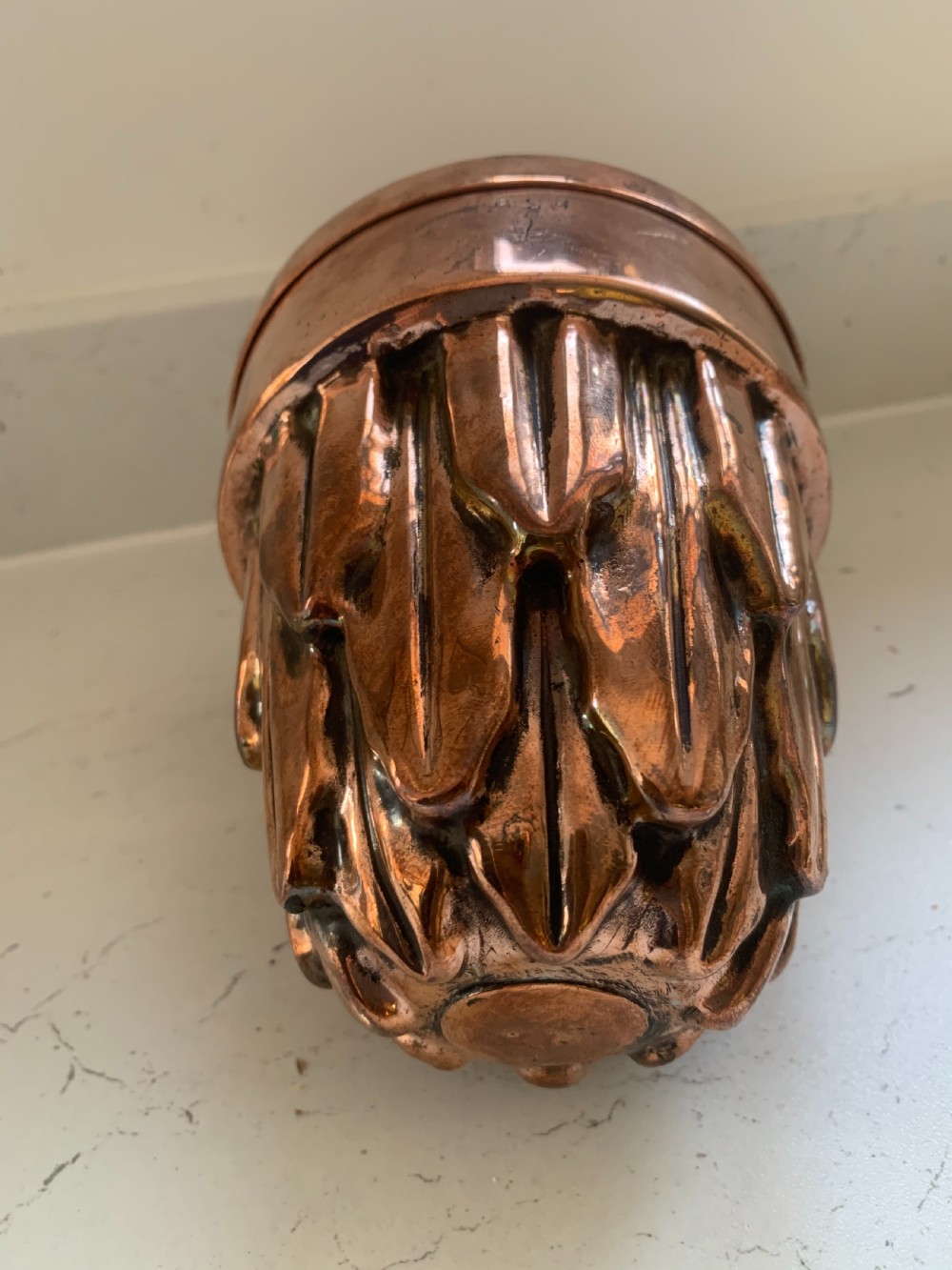 Victorian copper jelly mould  View III