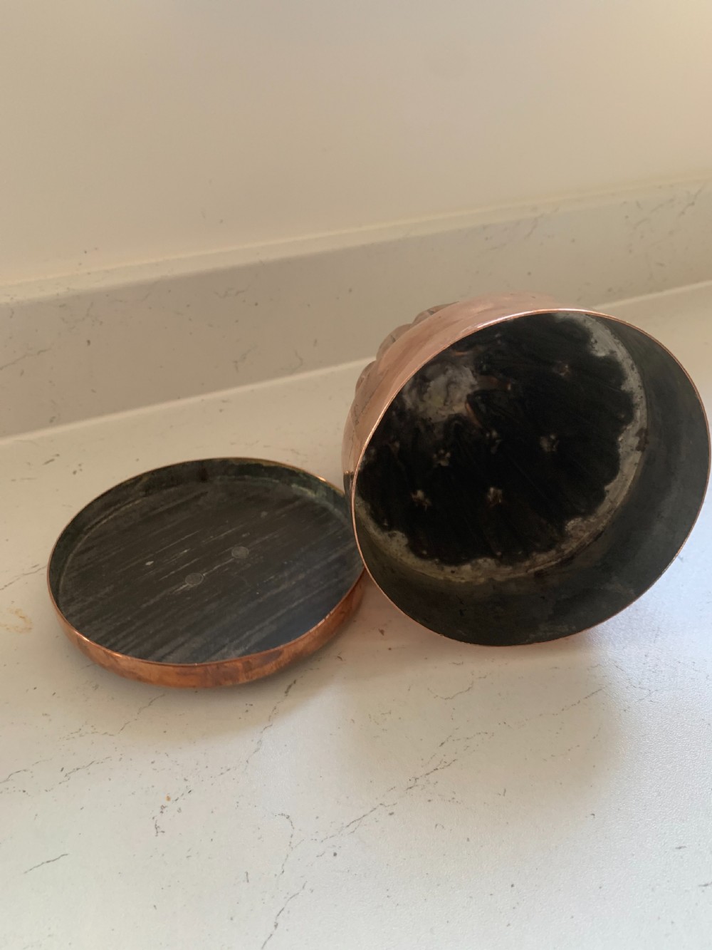 Victorian copper jelly mould  View IV