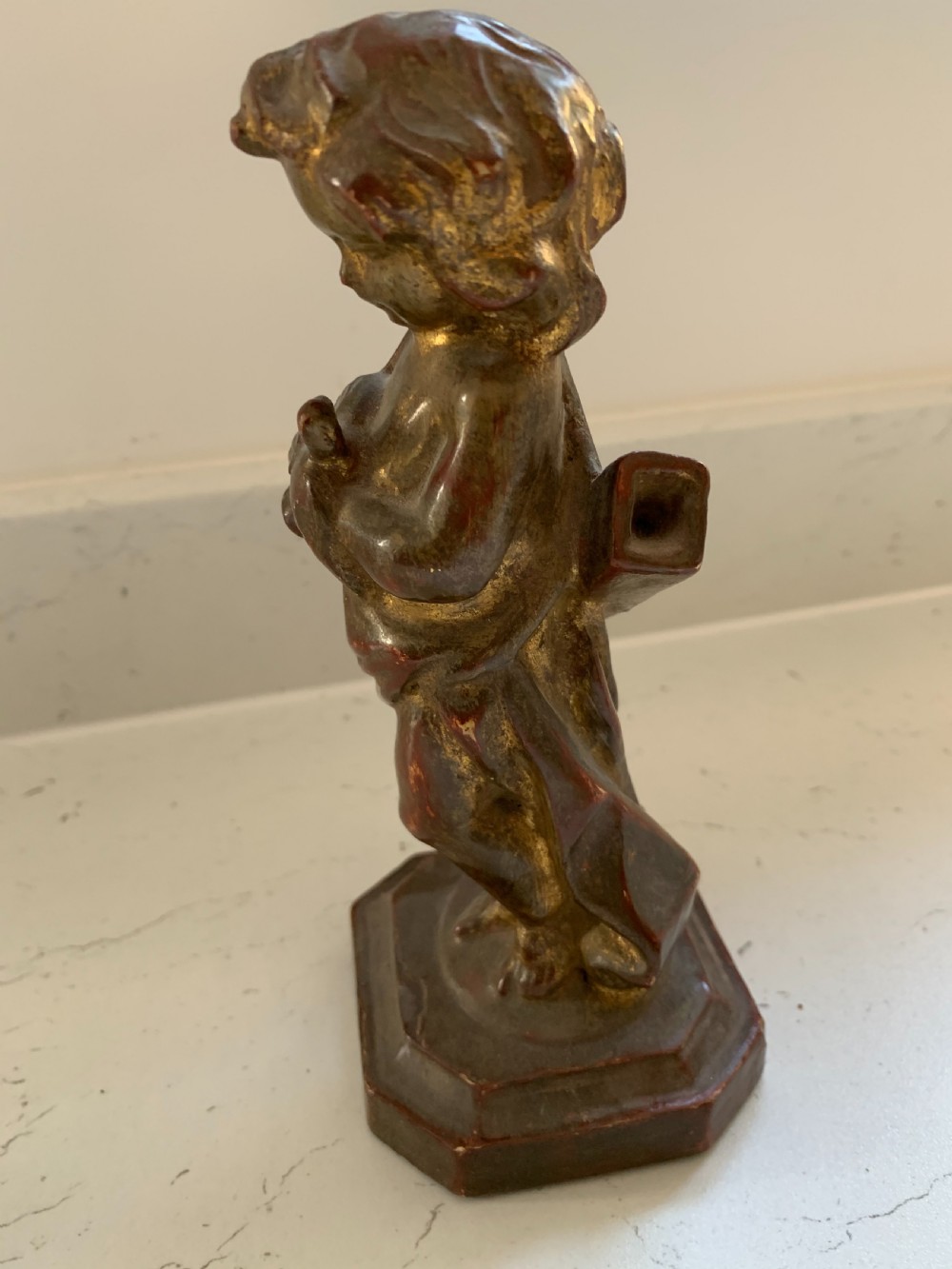 Small Early 20th century carved wooden figure   View III