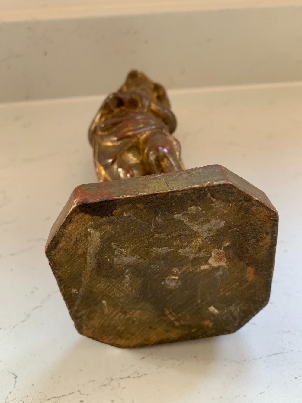 Small Early 20th century carved wooden figure   View VI