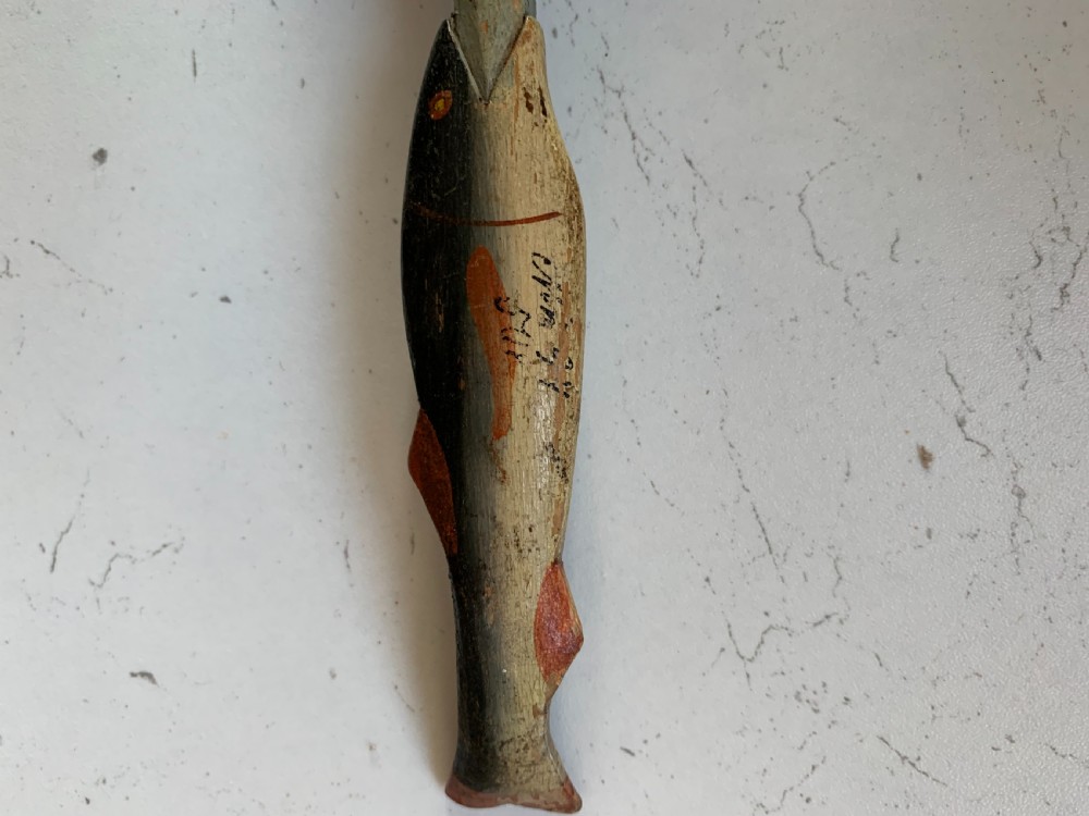 Carved & painted Norwegian spoon  View IV