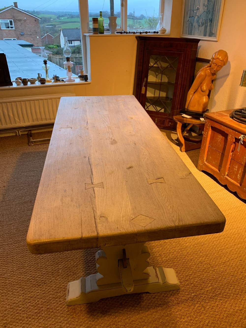Oak Refectory table 