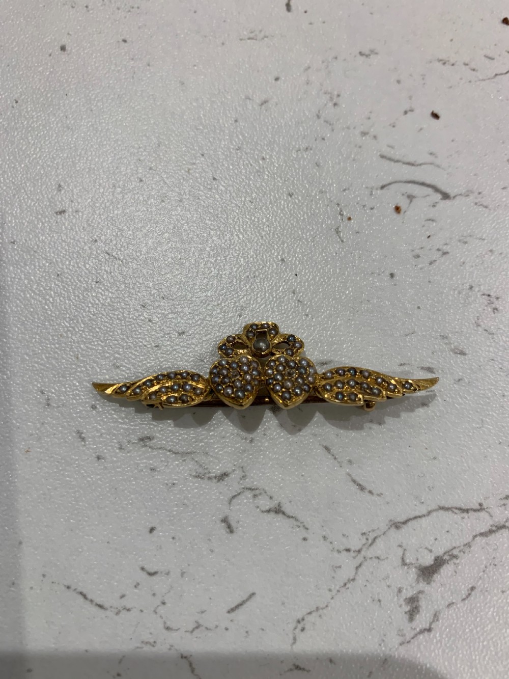 Victorian Valentines broach 