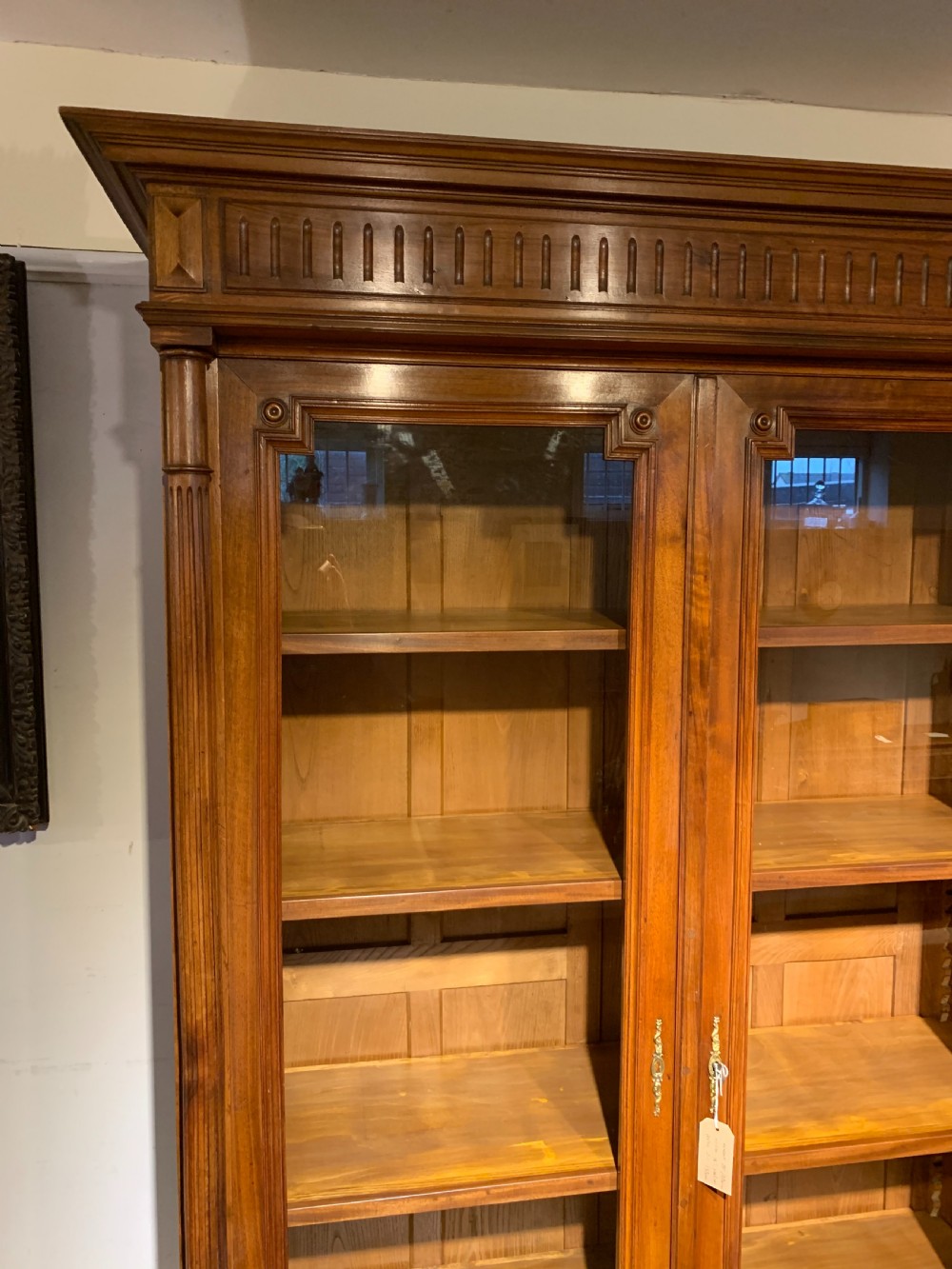 Walnut 2 door bookcase  View II