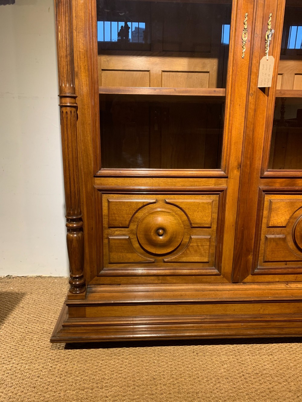 Walnut 2 door bookcase  View VI