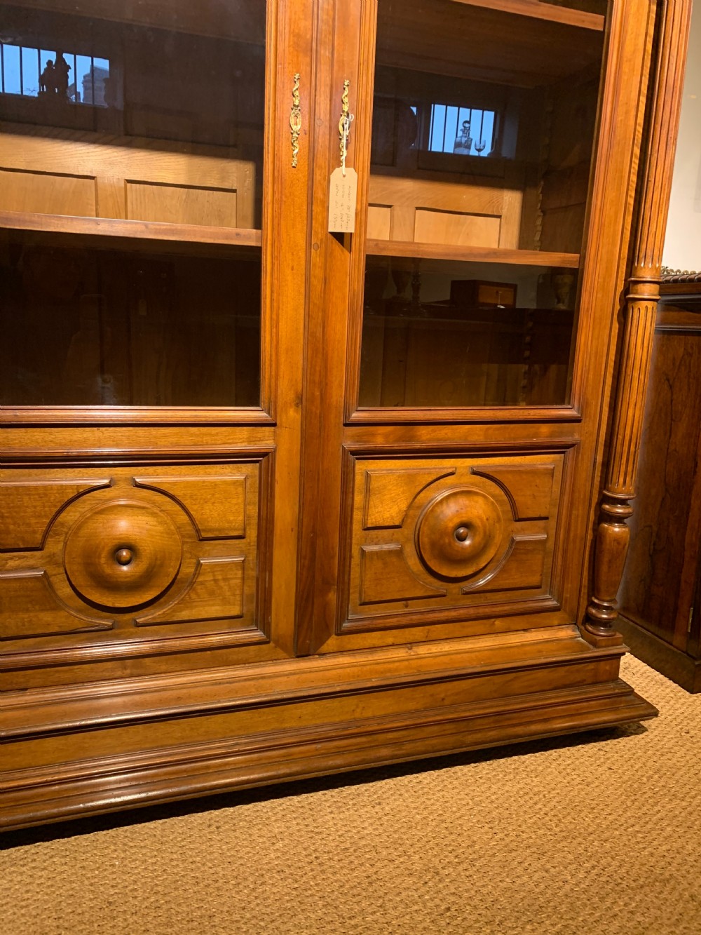 Walnut 2 door bookcase  View VII