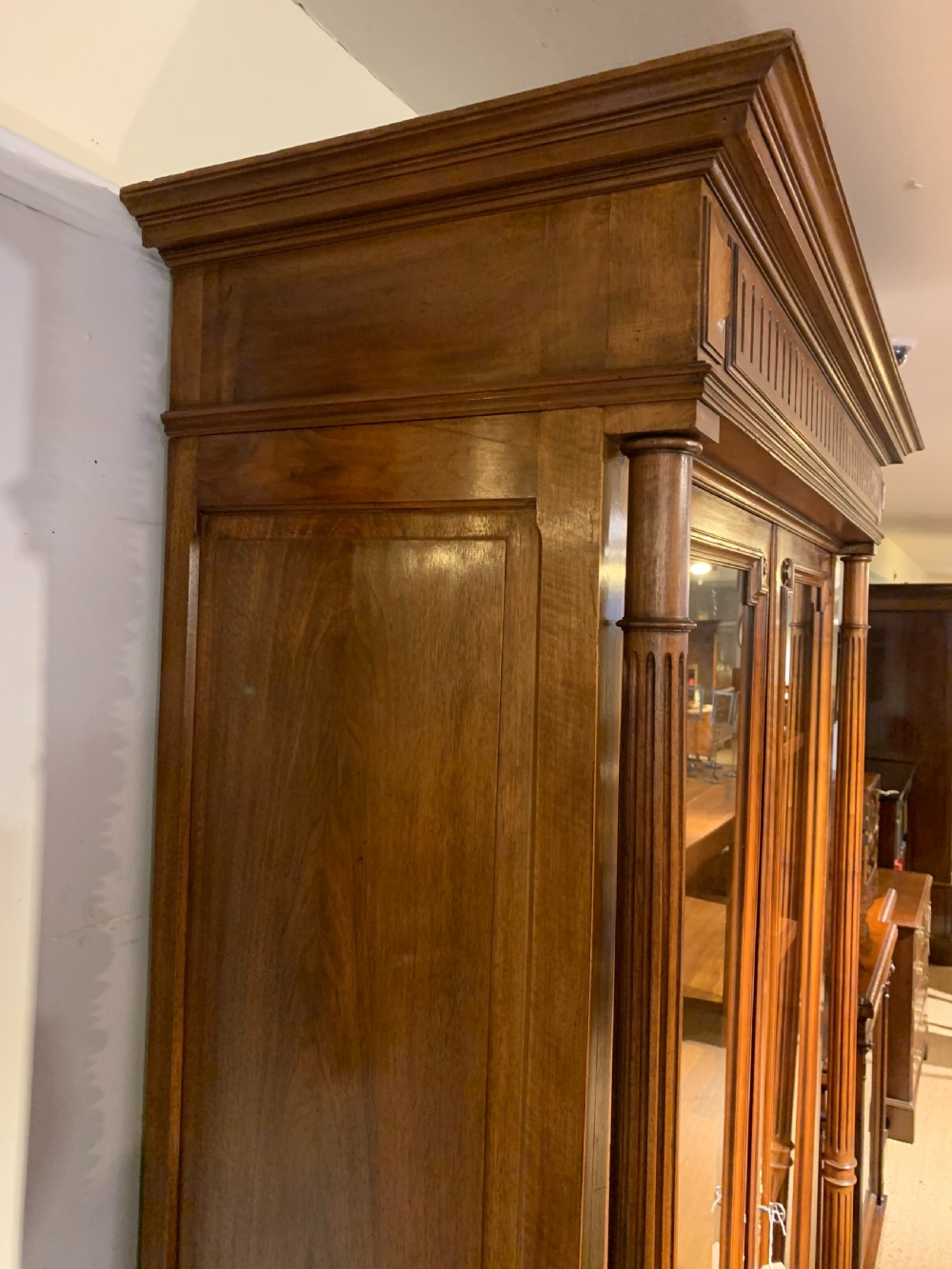 Walnut 2 door bookcase  View VIII
