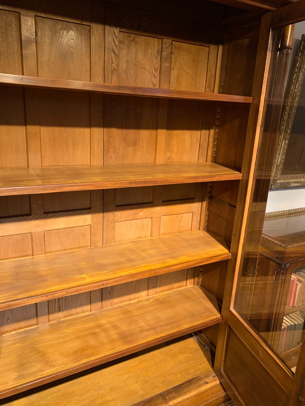 Walnut 2 door bookcase  View IX