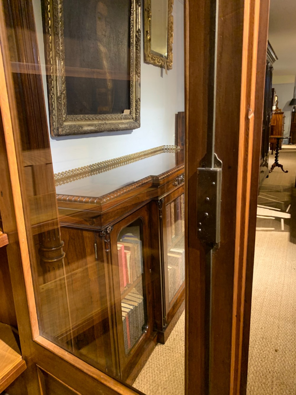 Walnut 2 door bookcase  View X