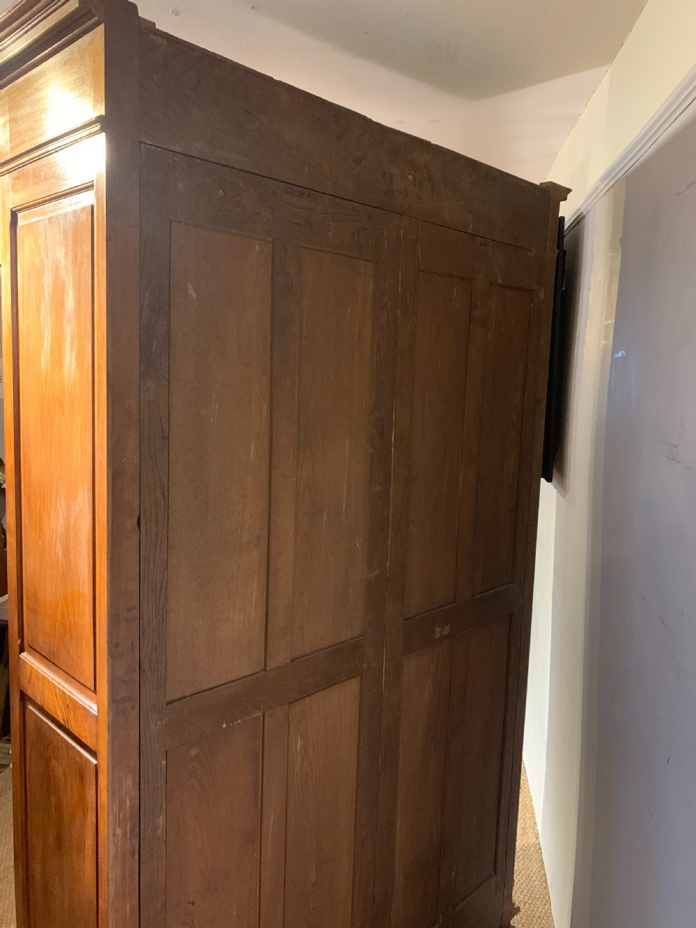 Walnut 2 door bookcase  View XIII