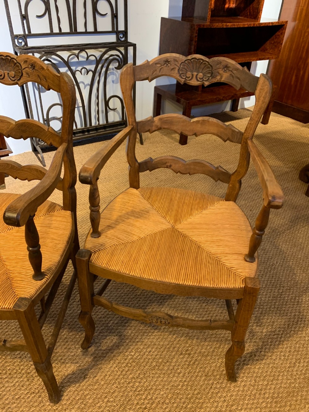 Pair of country carver chairs  View II