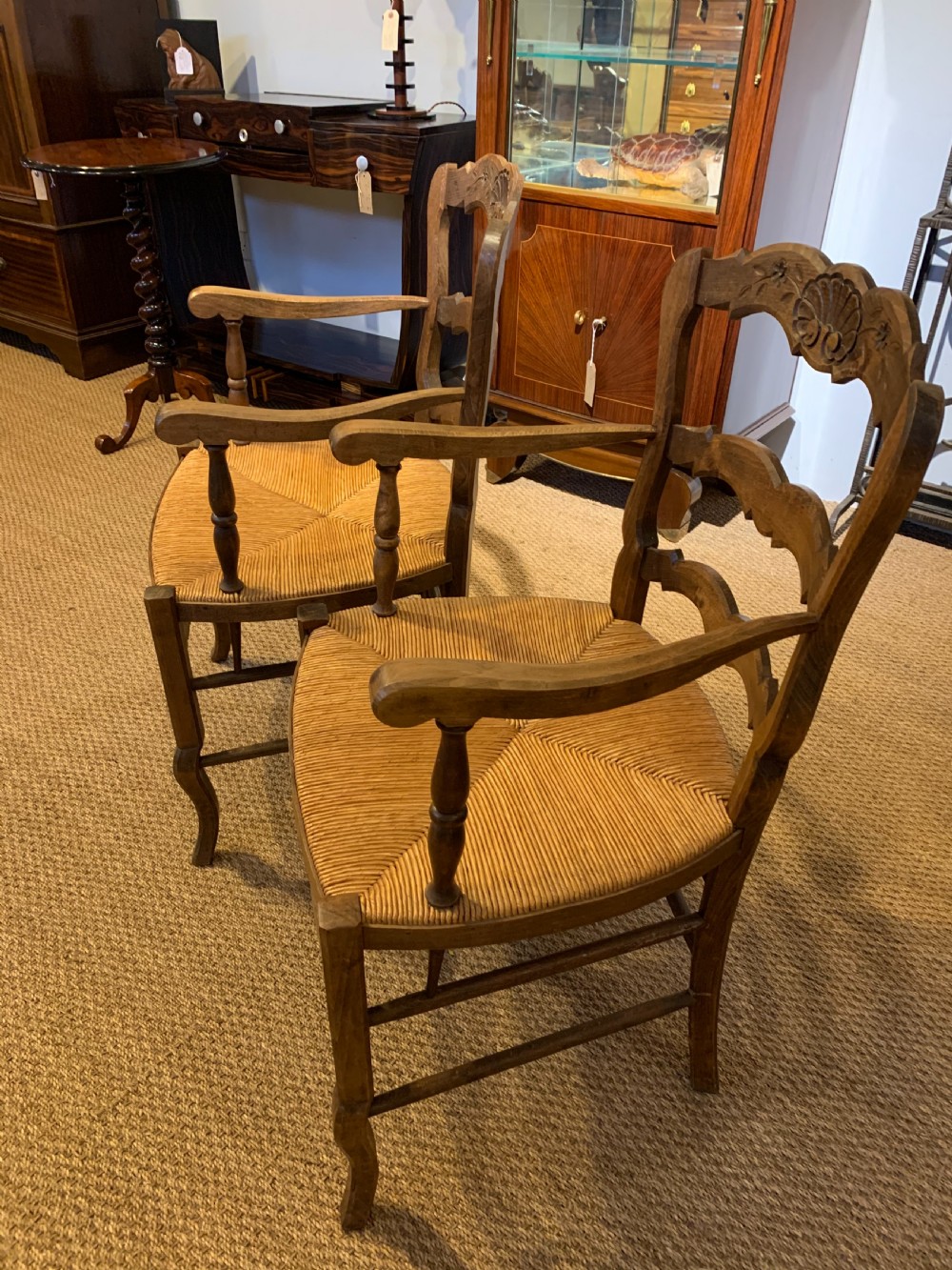 Pair of country carver chairs  View IV
