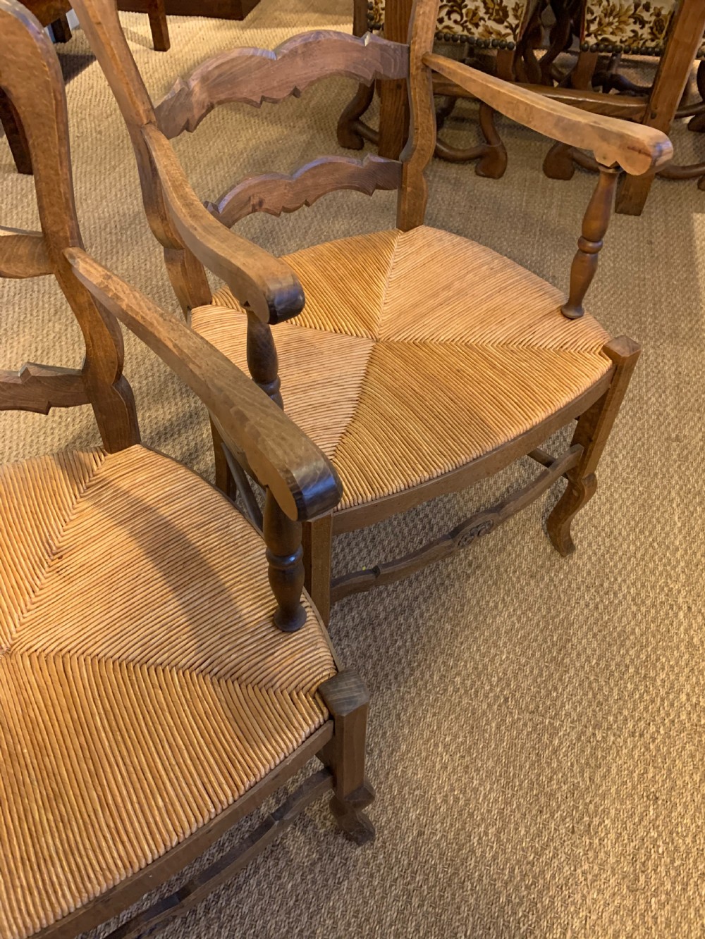 Pair of country carver chairs  View VII