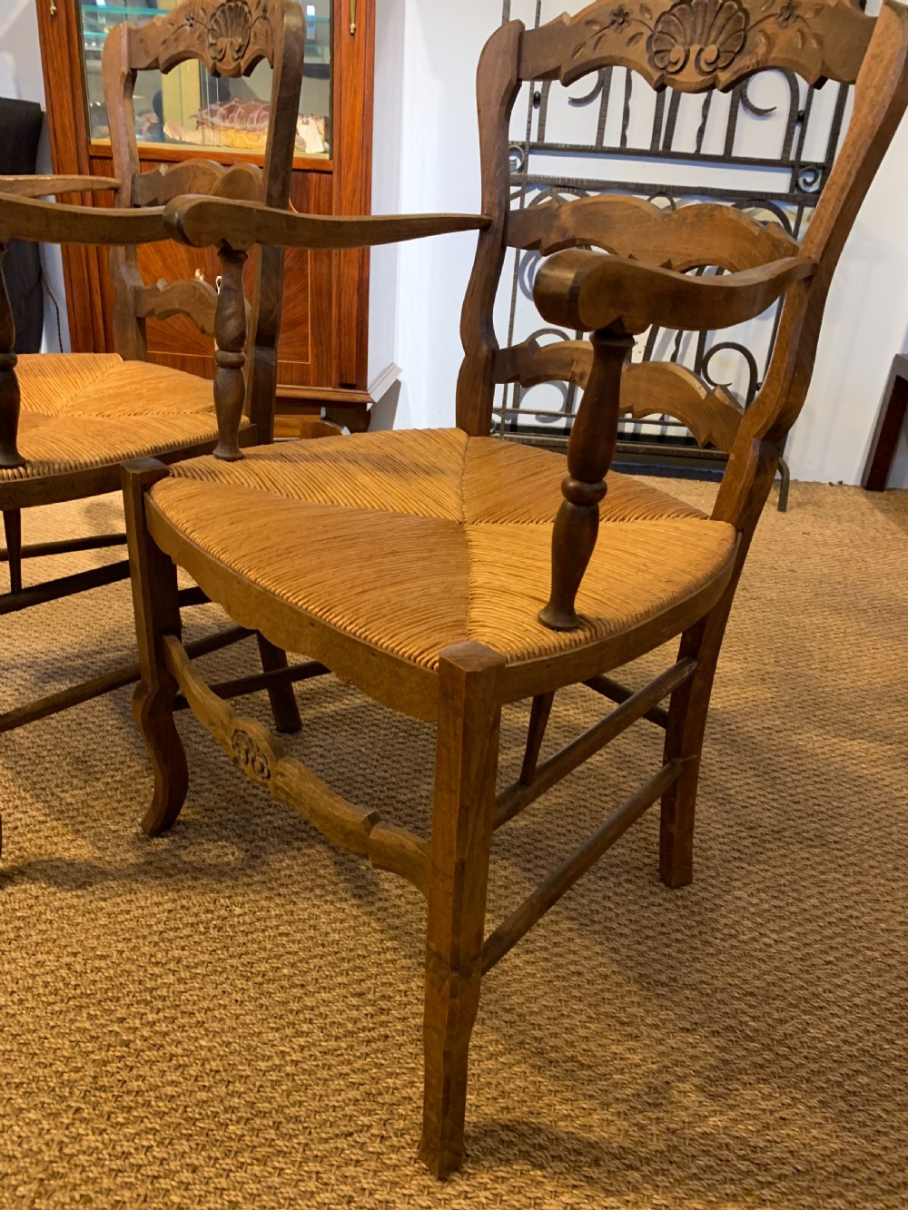 Pair of country carver chairs  View VIII