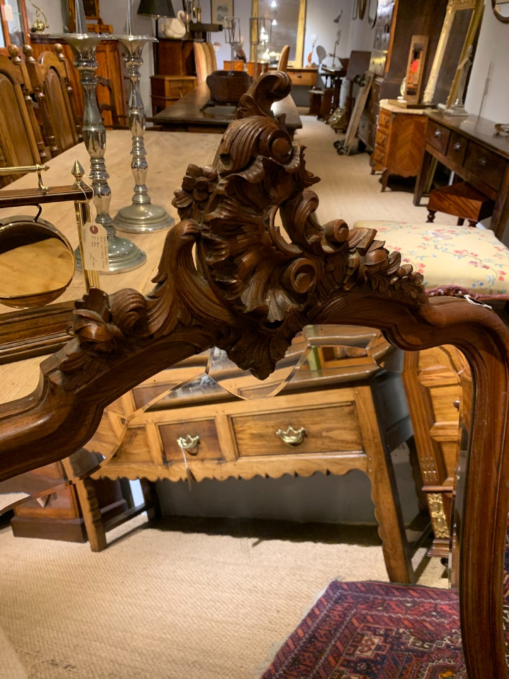 Walnut framed wall mirror   View VI