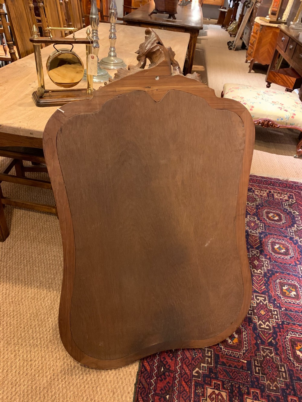 Walnut framed wall mirror   View VIII