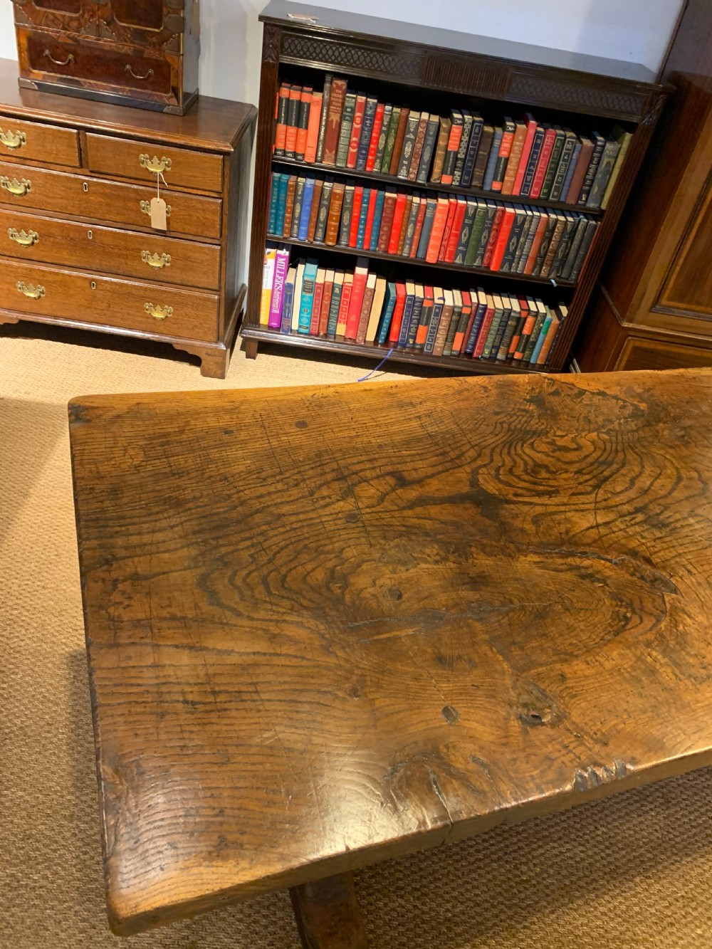 Oak refectory table  View III